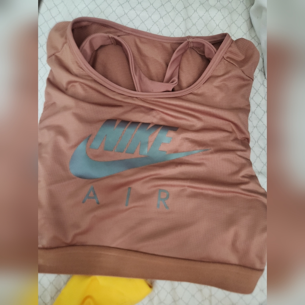 Nike Air Rose Tank Top with Gray Logo